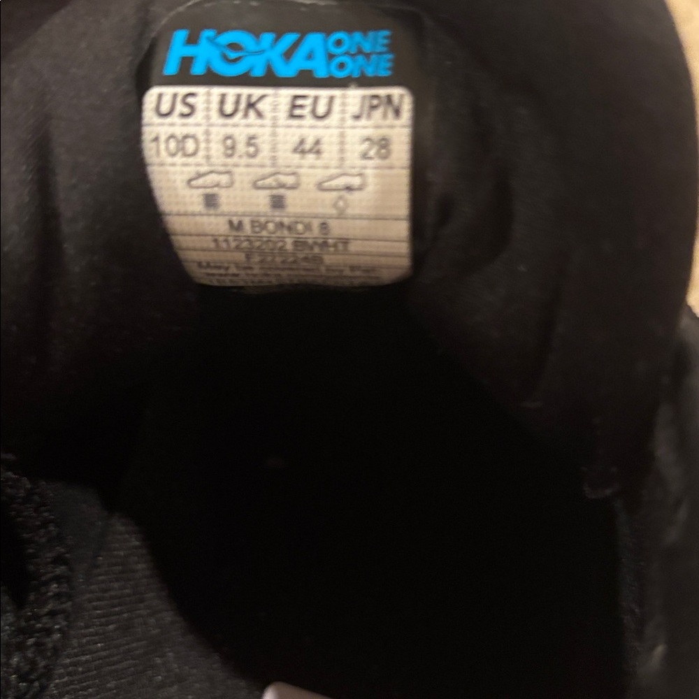 Hoka Men's Black Athletic Shoes - Picture 7 of 7